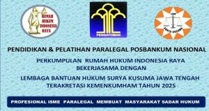 Persiapan Diklat Paralegal Posbankum Nasional di Wonosobo Jawa Tengah Hampir Rampung Oleh Panitia Pelaksana