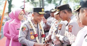 Kapolda Jabar Yang Baru Irjen Pol. Rudi Setiawan S.I.K., S.H., M.H Disambut Seluruh Personel Polda Jabar