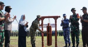 Bupati Gunungkidul Buka TMMD ke-124, Bangun Jalan di Padukuhan Ngunut Kidul bersama TNI