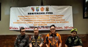 Konferensi Pers Organisasi Masyarakat: Pemuda Pancasila, FKPPI, KBPP Polri, dan Pemuda Panca Marga