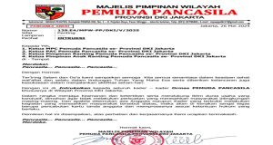 Ketua MPW Pemuda Pancasila DKI Jakarta Instruksikan Kader Jaga Ketertiban dan Keamanan