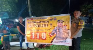 Bhabinkamtibmas Kelurahan Sukaharja Sosialisasikan Layanan Bantuan Polisi 110 kepada Warga