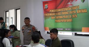 Seleksi Penerimaan Calon Siswa Polri 177 Orang Mengikuti Rikes Tahap II di Polda Papua Barat