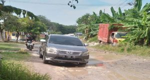 Akses Jalan Umum Menuju Sawmill PT Jatisari Gresik Ditutup, Ratusan Buruh Dan Sopir Truk Resah