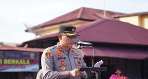 Polres Pidie Gelar Apel Kesiapan Pengamanan Antisipasi Gangguan Kamtibmas