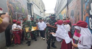 Pelaksanaan Kegiatan Penilaian Kampung Pancasila Wilayah Koramil 01/Kranji Kodim 0507/Bks