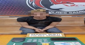 Polres Sambas Amankan Pelaku Penyalahgunaan Narkotika di Kecamatan Selakau