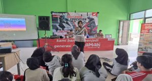 Sat Lantas Polres Beltim Edukasi Tertib Lalu Lintas Di SMK Mitra Nusa Bakti