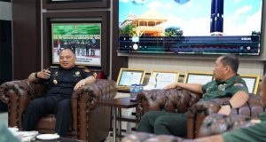 Pangdam XII/Tpr Terima Kunjungan Pamit Kepala Kanwil DJBC Kalimantan Bagian Barat