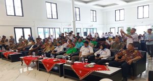 Bupati Tanggamus Didampingi Jajaran Pemkab Membuka Kegiatan Musorkablub Koni