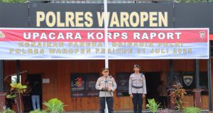 Korp Raport, Sebanyak 17 Bintara Polres Waropen, Naik Pangkat Pada Periode 1 Juli 2025