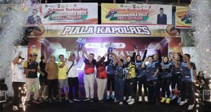 Tuyul Legend dan Lanal Ketapang Juarai Kejuaraan Voli Piala Kapolres Ketapang Dalam Rangka Hari Bhayangkara ke-79