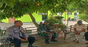 Bhabinkamtibmas Gunung Sari dan Gunung Mulya Sambangi Warga, Sampaikan Pesan Kamtibmas!