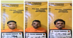 Polsek Tambang Ringkus Tiga Pencuri Atap Seng di Perumahan Mutiara Aishafa!