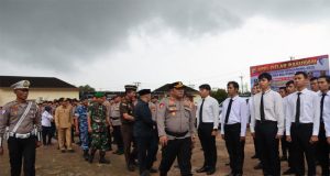 Operasi Manumbing 2025 Di Mulai, Polres Beltim Gelar Pasukan Operasi Patuh Manumbing Tahun 2025