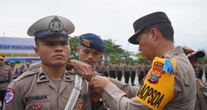 Polda Papua Barat Laksanakan Apel Gelar Pasukan, Operasi Patuh Mansinam 2025 Dimulai