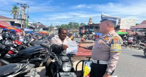 Satlantas Polres Kampar Sosialisasikan Operasi Patuh Lancang Kuning 2025 Lewat Spanduk!
