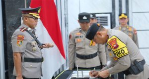 Kapolda Kalbar Pimpin Upacara Serah Terima Jabatan Pejabat Utama dan Kapolres Jajaran