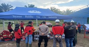 Kapolsek Marau Hadiri Apel Siaga Karhutla di Lapangan Sepak bola PT. Kencana Graha Permai Kecamatan Marau