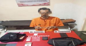 Warga Desa Tarai Bangun Ditangkap Polres Kampar, Sabu-sabu 5.86 Gram Ikut di Amankan!