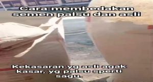 Di Duga Semen Baturaja Palsu Seperti Sagu Beredar di Pasaran Masyarakat Di minta Waspada