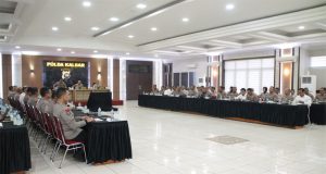 Kapolda Kalbar Pimpin Anev Gelar Operasional Triwulan II 2025 dan Ketahanan Pangan