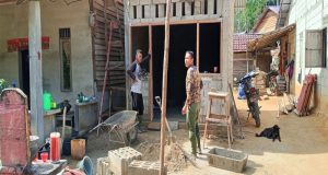 Satgas TMMD Reg Ke-125 Percepat Pengerjaan Tempat Ibadah Pekong