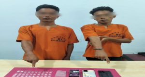 Polsek Kampar Tangkap Dua Pelaku Narkoba Yang Meresahkan di Desa Pulau Payung