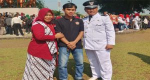 Upacara Hari Kemerdekaan Ke 80 Di Palagan Bojong Kokosan, Di Hadiri Kepala Desa Babakan