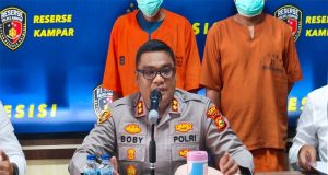 Konferensi Pers, Polres Kampar Butuh Dukungan Stakeholder Cegah Kasus Pencabulan di Kampar