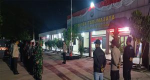 Mapolsek Tarumajaya dan Koramil 02, Tarumajaya beserta Pokdar Kamtibmas Gelar Apel Siaga