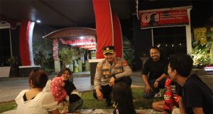 Kapolres Ketapang Bersama Anggota dan TNI Laksanakan Patroli Cipta Kondisi di Malam Minggu