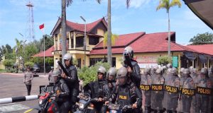 Bentuk Kesiapsiagaan Personil, Polres Ketapang Laksanakan Simulasi Penanganan Unjuk Rasa