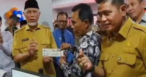 Gubernur Sumbar Resmikan Kantor Samsat Nagari Alahan Panjang