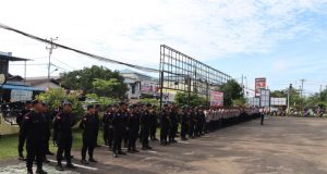 Tingkatkan Kesiapsiagaan, Polres Ketapang Gelar Sistem Pengamanan Markas Komando