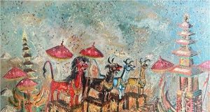 7 Contoh Lukisan Realisme Kegiatan Masyarakat Bali