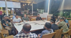 Kabagren Polres Ketapang dan Kasat Narkoba Gelar Ngopi Bareng Bersama Satgas Kampung Bebas Narkoba