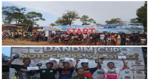 Wakapolres Ketapang Hadiri Kejuaraan Motocross Grasstrack Dandim Cup Dalam Rangka HUT TNI Ke-80