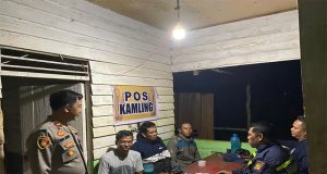 Kapolsek Jelai Hulu Laksanakan Patroli Dialogis di Desa Semantun, Ajak Warga Jaga Kamtibmas
