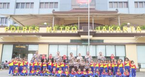 Polres Metro Jakarta Utara Gelar Kegiatan Polisi Sahabat Anak di TK Kiddy Club