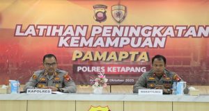 Kapolres Ketapang Pimpin Pelatihan Peningkatan Kemampuan Perwira Samapta Polres Ketapang Polda Kalbar