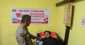 Humas Polres Ketapang Gelar Donor Darah Serentak Dalam Rangka HUT Humas Polri ke 74