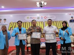 Kasat Binmas Polres Ketapang Hadiri Kegiatan Pendidikan Pemuda Bela Negara di Pendopo Bupati Ketapang