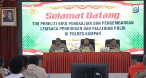 Polri Presisi Dimulai dari Sini, Lemdiklat Polri Evaluasi Hasil Didik di Polres Kampar, Kapolres: ‘Kami Terbuka untuk Kritik dan Masukan