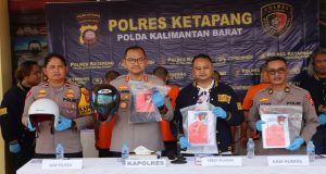 Polres Ketapang Gelar Konferensi Pers Kasus Curanmor Yang sempat Viral Di Media Sosial