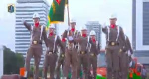 Satlinmas DKI Jakarta Dikukuhkan di Monas, Perwakilan Pasar Rebo Hadir 100 Personel