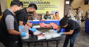 Polres Sanggau Musnahkan 16,6 Kg Sabu Hasil Ungkap Besar Satresnarkoba: Komitmen Tegas Berantas Peredaran Narkotika