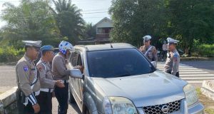 Polres Beltim Gelar Razia Internal Di Tengah Operasi Zebra Menumbing 2025