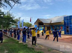 Semarak HUT Polairud Ke-75, Sat Polairud Polres Beltim Gelar Olahraga Bersama