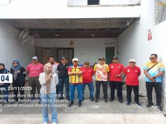 Lurah Serdang Pimpin Apel Siaga Kerja Bakti Grebek Lumpur di RW. 004